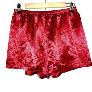 California Dynasty Vintage Silky Satin Pajama Shorts Large